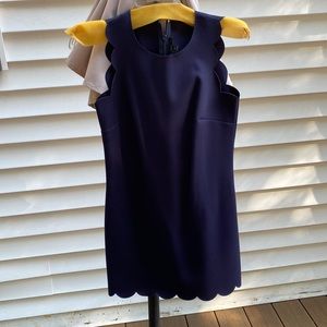 JCrew Scalloped dress